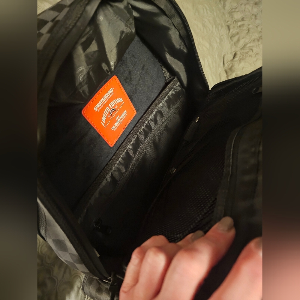 Sprayground Checkered Black Backpack - image 2